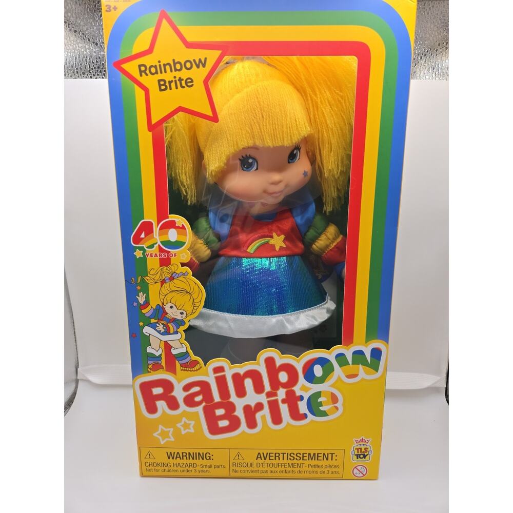TLS Toys RAINBOW BRITE Rainbow Brite 12" Threaded Hair Plush Doll 40 Years
